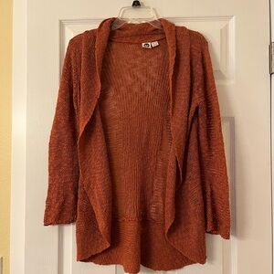 Roxy Women's Open Front Cardigan Sweater - Rust